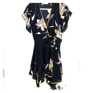 Hailston Heritage kimono style midi dress